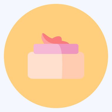 Simge kreması. Spa sembolü için uygun. Düz stil. Basit dizayn edilebilir. tasarım şablonu. Basit gösterim