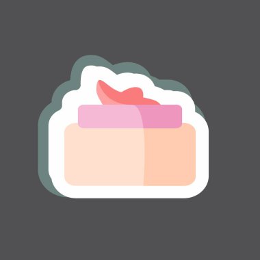 Çıkartma Kremi. Spa sembolü için uygun. Basit dizayn edilebilir. tasarım şablonu. Basit gösterim