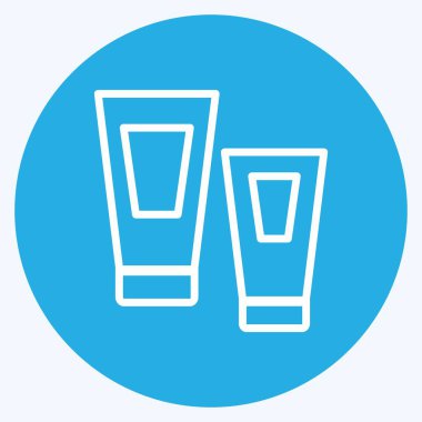 Simge tüpleri. Spa sembolü için uygun. Mavi gözlü. Basit dizayn edilebilir. tasarım şablonu. Basit gösterim