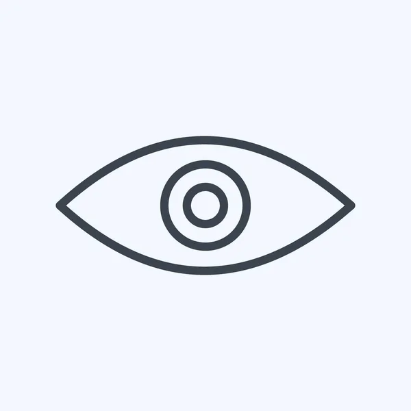 Icon Remove Red Eye Suitable Photo Editing Symbol Line Style — Image vectorielle