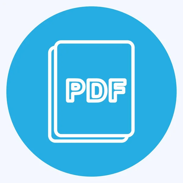 Symbolbild Als Pdf Geeignet Für Foto Bearbeitungssymbol Blaue Augen Einfaches — Stockvektor