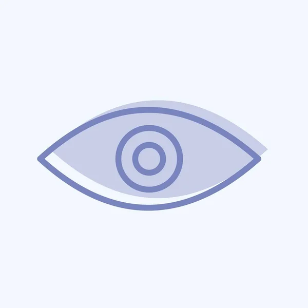 Icon Remove Red Eye Suitable Photo Editing Symbol Two Tone — ストックベクタ