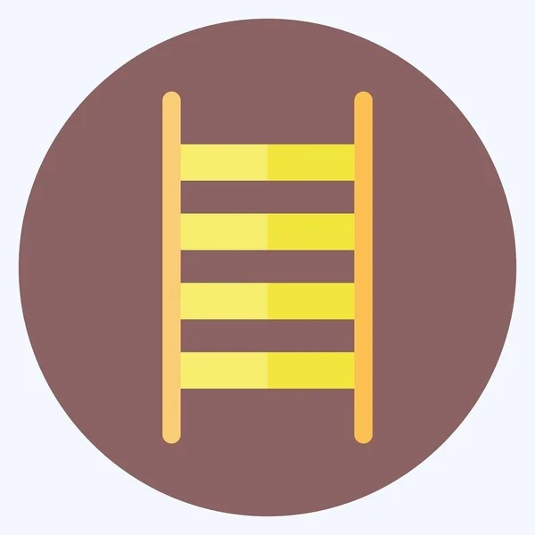 Icon Ladder Suitable Garden Symbol Flat Style Simple Design Editable — Stockvektor