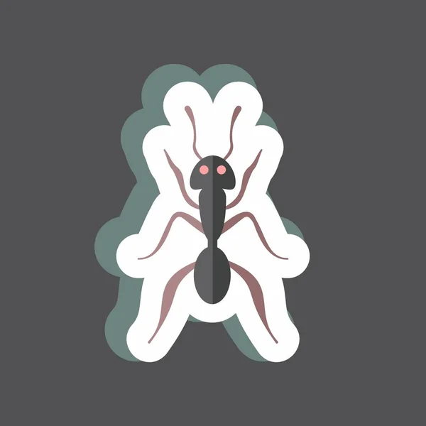 Sticker Ant Suitable Animal Symbol Simple Design Editable Design Template — Vetor de Stock