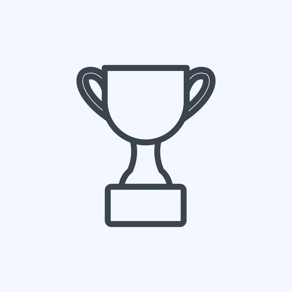 Icon Awards Vhodný Pro Digitální Webový Symbol Styl Čáry Jednoduchý — Stockový vektor