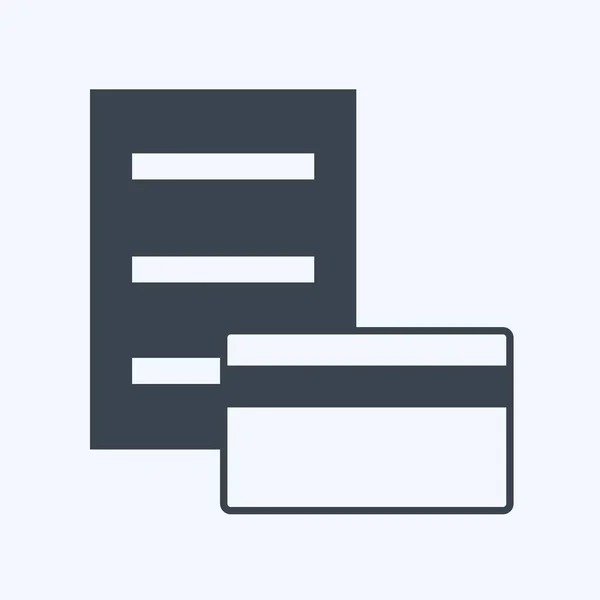 Icon Pay Card Suitable Digital Web Symbol Glyph Style Simple — Vetor de Stock
