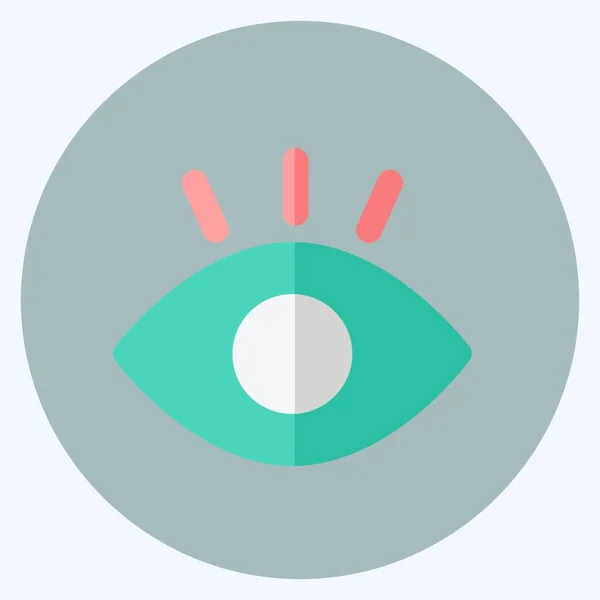 Icon Vision Adapté Pour Symbole Web Numérique Style Plat Conception — Image vectorielle