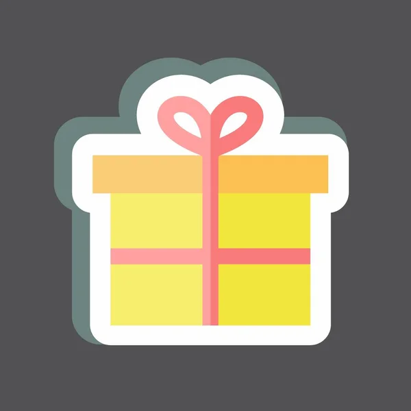 Sticker Special Gift Suitable Digital Web Symbol Simple Design Editable — Stock Vector