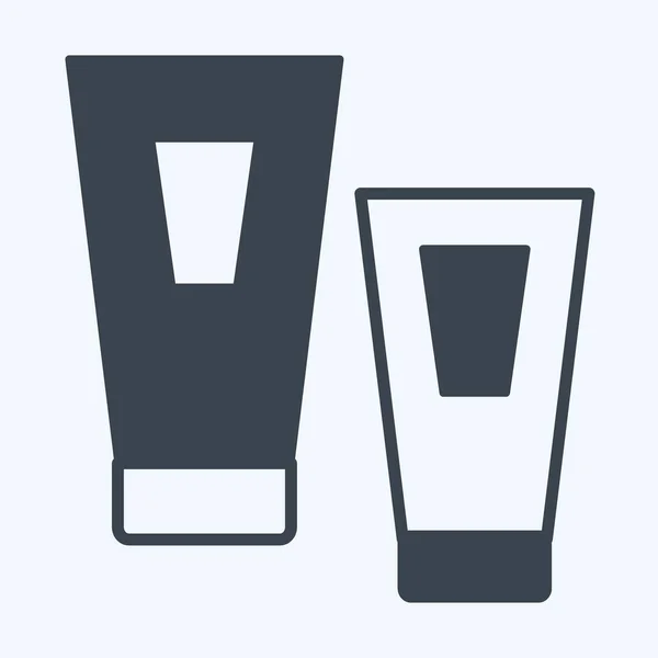 Icon Tubes Suitable Spa Symbol Glyph Style Simple Design Editable — Image vectorielle