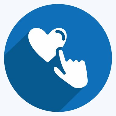 Simge gibi. Geri bildirim sembolü için uygun. Uzun Gölge Tarzı. Basit dizayn edilebilir. tasarım şablonu. Basit gösterim