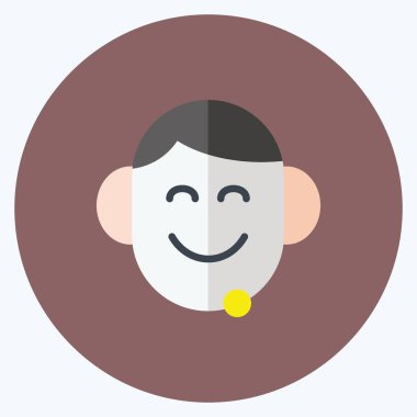 Simge Desteği. Geri bildirim sembolü için uygun. Düz stil. Basit dizayn edilebilir. tasarım şablonu. Basit gösterim