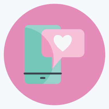 Simge Sosyal Medya. Geri bildirim sembolü için uygun. Düz stil. Basit dizayn edilebilir. tasarım şablonu. Basit gösterim