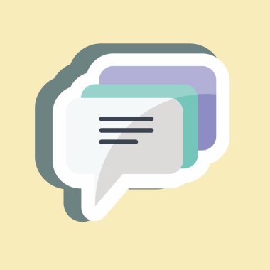 Etiket Yorumları. Geri bildirim sembolü için uygun. Basit dizayn edilebilir. tasarım şablonu. Basit gösterim