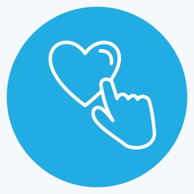 Simge gibi. Geri bildirim sembolü için uygun. Mavi Gözler Tarzı. Basit dizayn edilebilir. tasarım şablonu. Basit gösterim