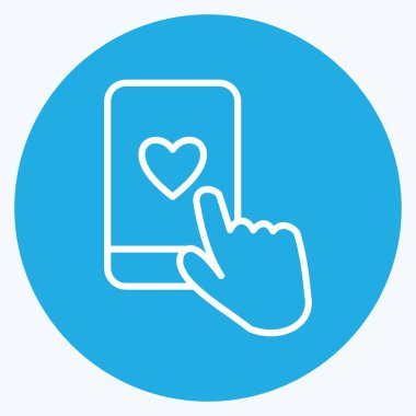 Yorum Gibi Simge. Geri bildirim sembolü için uygun. Mavi Gözler Tarzı. Basit dizayn edilebilir. tasarım şablonu. Basit gösterim