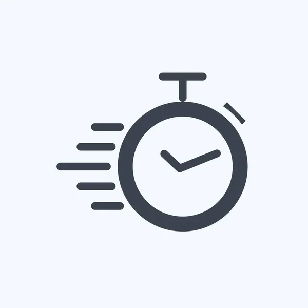 Icon Quick Response Suitable Feedback Symbol Glyph Style Simple Design — Image vectorielle