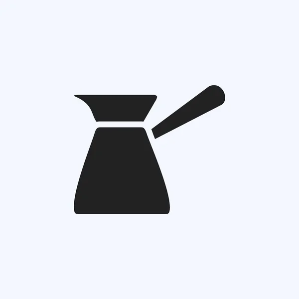 Икона Турецкая Кофейня Подходит Напитков Символ Стиле Глифа Простой Дизайн — стоковый вектор
