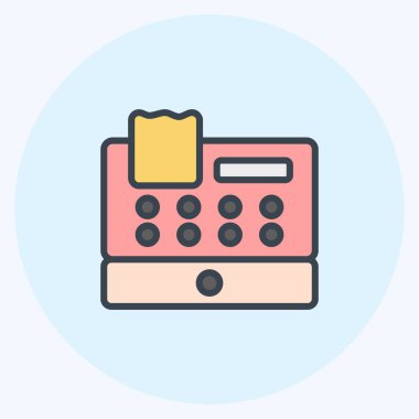 Simge Kasası. İş sembolü için uygun. renk arkadaşı stili. Basit dizayn edilebilir. tasarım şablonu. Basit gösterim