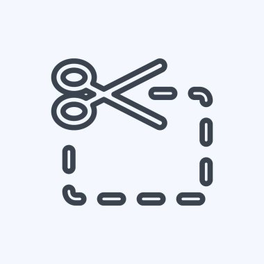 Simge kuponu. İş sembolü için uygun. Sıra tarzı. Basit dizayn edilebilir. tasarım şablonu. Basit gösterim