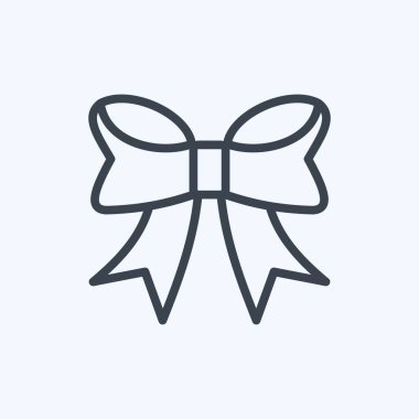 Simge Bowknot. İş sembolü için uygun. Sıra tarzı. Basit dizayn edilebilir. tasarım şablonu. Basit gösterim