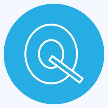 Simge Kalitesi. İş sembolü için uygun. Mavi gözlü. Basit dizayn edilebilir. tasarım şablonu. Basit gösterim