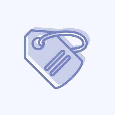 Simge Fiyat Etiketi. İş sembolü için uygun. İki ton stili. Basit dizayn edilebilir. tasarım şablonu. Basit gösterim