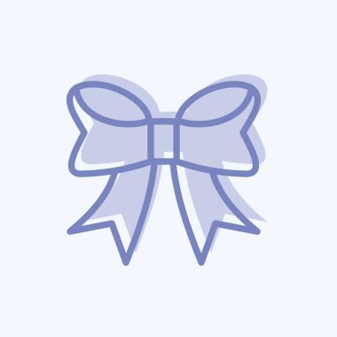 Simge Bowknot. İş sembolü için uygun. İki ton stili. Basit dizayn edilebilir. tasarım şablonu. Basit gösterim