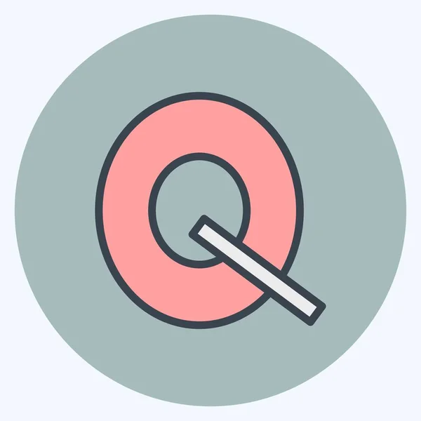 Icon Quality Suitable Business Symbol Color Mate Style Simple Design — Image vectorielle
