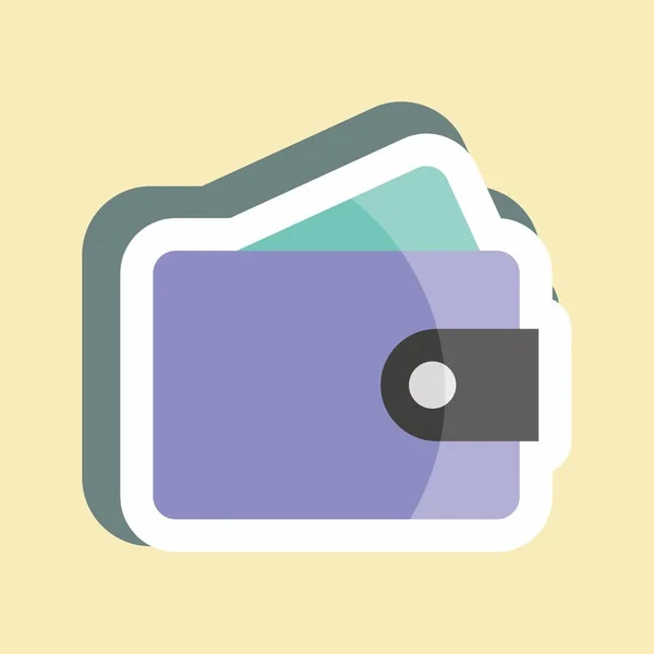 Sticker Payment Suitable Business Symbol Simple Design Editable Design Template — Stok Vektör