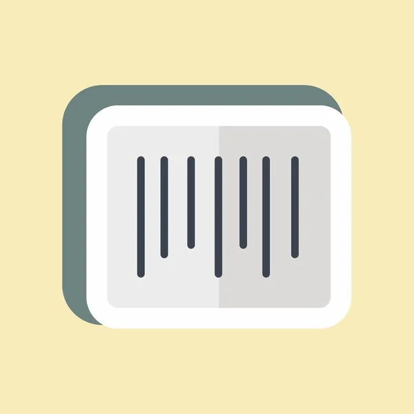 Sticker Barcode Suitable Business Symbol Simple Design Editable Design Template — Stockový vektor