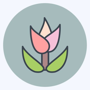 Simge Makro Fotoğrafçılık. Sanat sembolü için uygun. Renk Eşi Tarzı. Basit dizayn edilebilir. tasarım şablonu. Basit resimleme