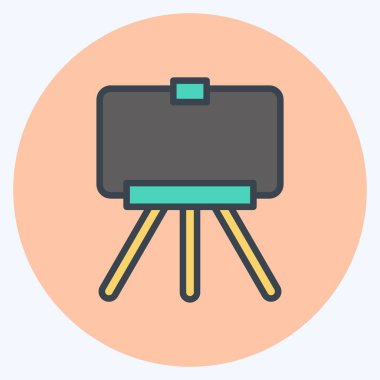 Simge Güzel Sanatlar Fotoğrafçılık. Sanat sembolü için uygun. Renk Eşi Tarzı. Basit dizayn edilebilir. tasarım şablonu. Basit resimleme