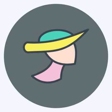 Icon Fashion Photography. suitable for Art symbol. Color Mate Style. simple design editable. design template vector. simple illustration