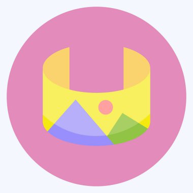 Simge Panoramik. Sanat sembolü için uygun. Düz stil. Basit dizayn edilebilir. tasarım şablonu. Basit resimleme