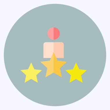 Simge Ödülleri. Sanat sembolü için uygun. Düz stil. Basit dizayn edilebilir. tasarım şablonu. Basit resimleme