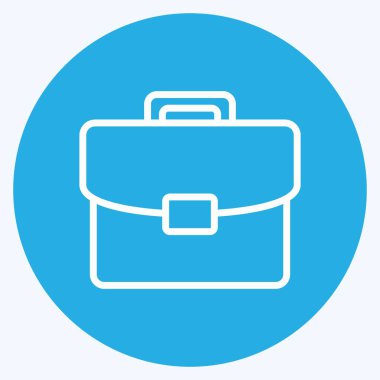 Simge Portföyü. Sanat sembolü için uygun. Mavi Gözler Tarzı. Basit dizayn edilebilir. tasarım şablonu. Basit resimleme