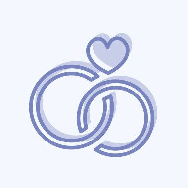 İkon Düğün Fotoşopu. Sanat sembolü için uygun. İki ton stili. Basit dizayn edilebilir. tasarım şablonu. Basit resimleme