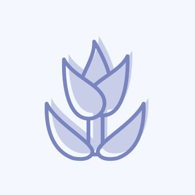 Simge Makro Fotoğrafçılık. Sanat sembolü için uygun. İki ton stili. Basit dizayn edilebilir. tasarım şablonu. Basit resimleme