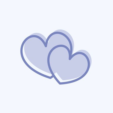 Icon Love Story Fotoğrafçılık. Sanat sembolü için uygun. İki ton stili. Basit dizayn edilebilir. tasarım şablonu. Basit resimleme