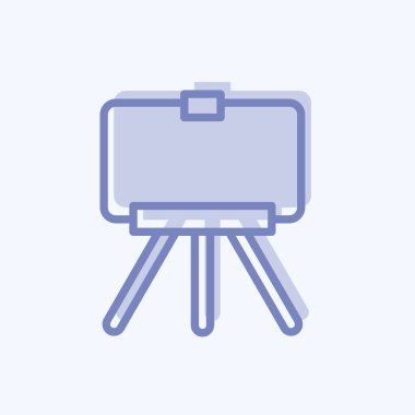 Simge Güzel Sanatlar Fotoğrafçılık. Sanat sembolü için uygun. İki ton stili. Basit dizayn edilebilir. tasarım şablonu. Basit resimleme