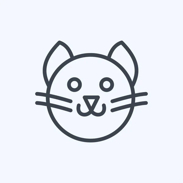 Icon Pet Photoshoot Suitable Art Symbol Line Style Simple Design — Stock Vector