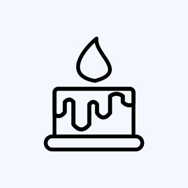 Balmumu ikonu. Arı Çiftliği için uygun. Çizgi stili. Basit dizayn edilebilir. tasarım şablonu. Basit resimleme