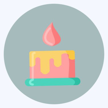 Balmumu ikonu. Arı Çiftliği için uygun. Düz stil. Basit dizayn edilebilir. tasarım şablonu. Basit resimleme