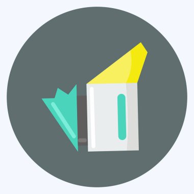 Simge tüttürücü. Arı Çiftliği için uygun. Düz stil. Basit dizayn edilebilir. tasarım şablonu. Basit resimleme