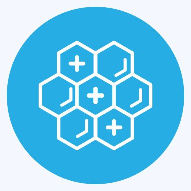 Simge Propolis. Arı Çiftliği için uygun. Mavi Gözler Tarzı. Basit dizayn edilebilir. tasarım şablonu. Basit resimleme