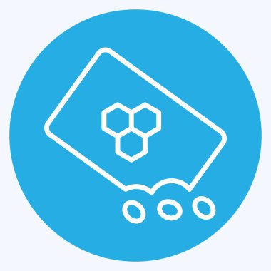 Simge Bal Bitkileri Tohumları. Arı Çiftliği için uygun. Mavi Gözler Tarzı. Basit dizayn edilebilir. tasarım şablonu. Basit resimleme