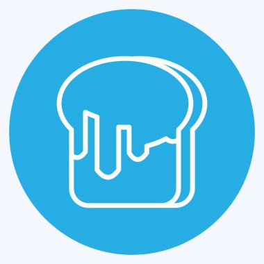 Simge Bal Reçeli. Arı Çiftliği için uygun. Mavi Gözler Tarzı. Basit dizayn edilebilir. tasarım şablonu. Basit resimleme