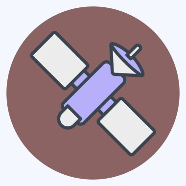 Simge uydusu. Eğitim sembolü için uygun. renk arkadaşı stili. Basit dizayn edilebilir. tasarım şablonu. Basit resimleme