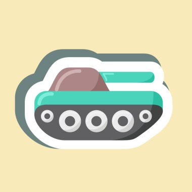 Etiket Tankı. Eğitim sembolü için uygun. Basit dizayn edilebilir. tasarım şablonu. Basit resimleme