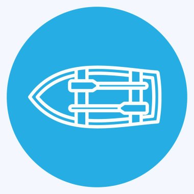 Icon Teknesi. Eğitim sembolü için uygun. Mavi gözlü. Basit dizayn edilebilir. tasarım şablonu. Basit resimleme